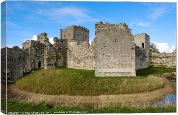 Portchester Castle Canvas Print by Paul Chambers