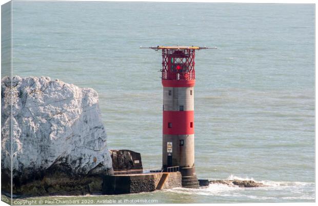 The Needles Lighthouse Canvas Print by Paul Chambers