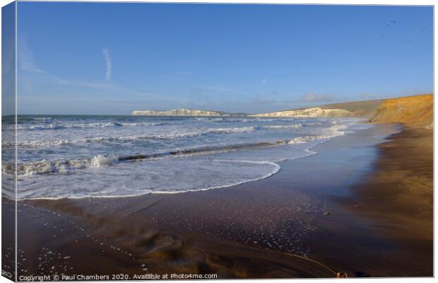 Compton Bay Isle Of Wight Canvas Print by Paul Chambers