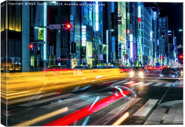 Tokyo Nights Canvas Print by Mark Tomlinson