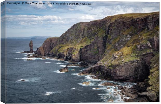 The Old Man of Stoer Canvas Print by Mark Tomlinson
