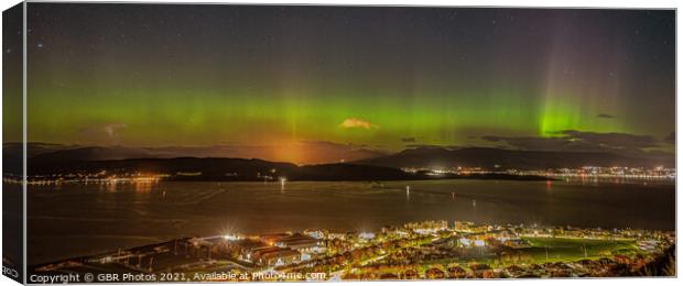 Aurora over the Clyde Canvas Print by GBR Photos