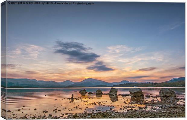  Loch Lomond Stones Canvas Print by GBR Photos