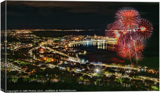 Cardwell Bay Fireworks Canvas Print by GBR Photos