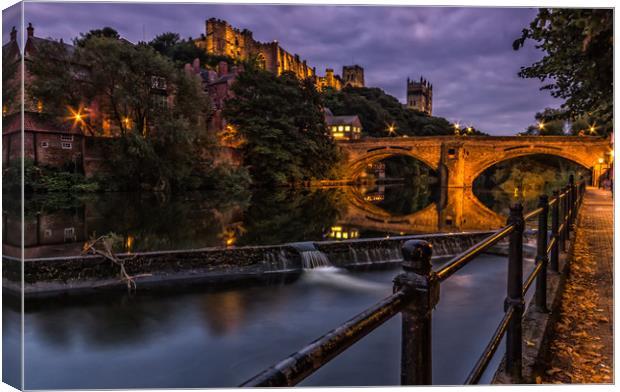 Durham at Night Canvas Print by Graham McCarroll