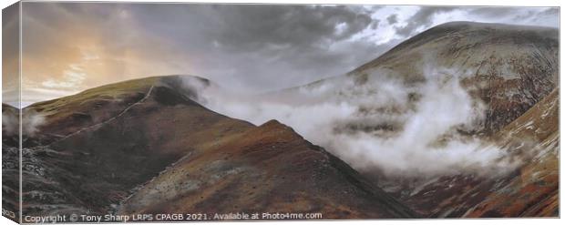 SKIDDAW CLOUDS Canvas Print by Tony Sharp LRPS CPAGB