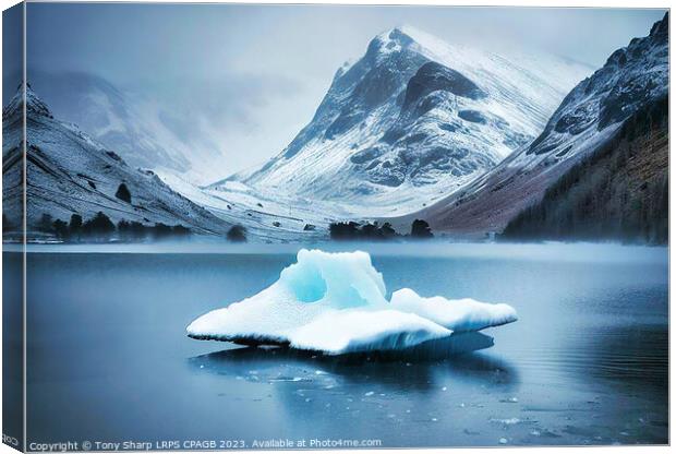 ICEFLOW Canvas Print by Tony Sharp LRPS CPAGB