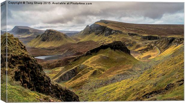  Quirrang, Isle of Skye Canvas Print by Tony Sharp LRPS CPAGB
