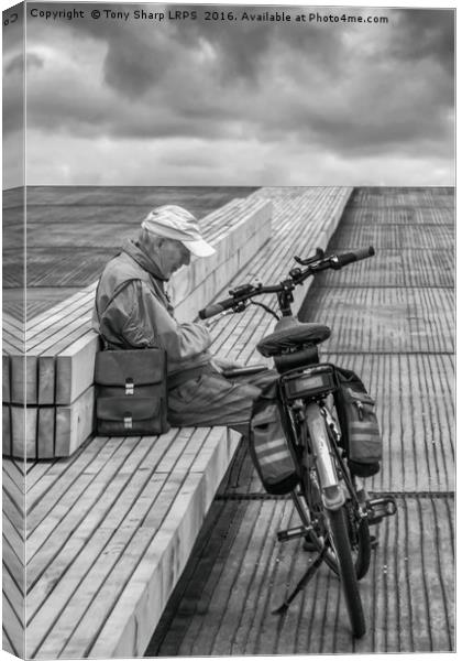 Sitting on the Dock of the Bay Canvas Print by Tony Sharp LRPS CPAGB