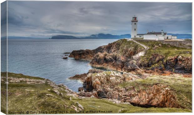 Fanad lighthouse,County Donegal, Ireland Canvas Print by Tony Sharp LRPS CPAGB