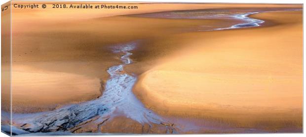 LOW TIDE AT CAMBER SANDS, E. SUSSEX Canvas Print by Tony Sharp LRPS CPAGB