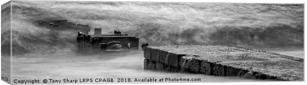 STORM WATER OUTFALL Canvas Print by Tony Sharp LRPS CPAGB
