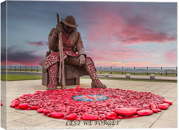 Tommy - Lest We Forget Canvas Print by Reg K Atkinson