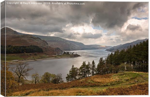 Stormy Haweswater Canvas Print by Reg K Atkinson