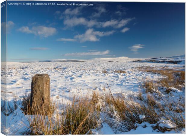 Winter in Yorkshire Dales Canvas Print by Reg K Atkinson