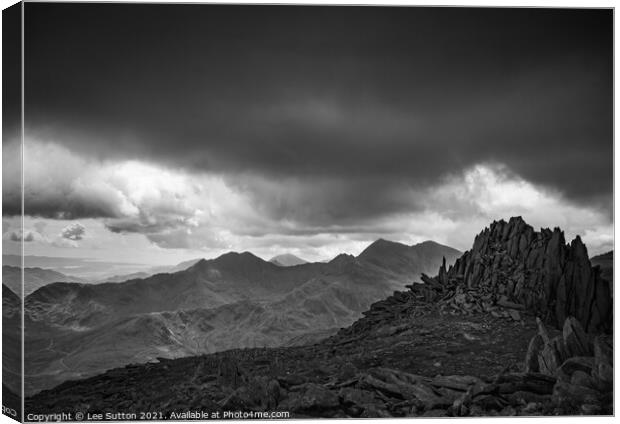 Mountain view Canvas Print by Lee Sutton