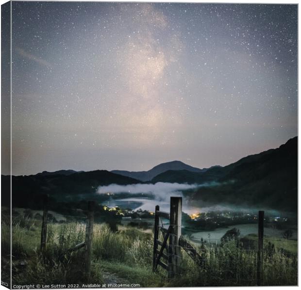 Night Sky Canvas Print by Lee Sutton