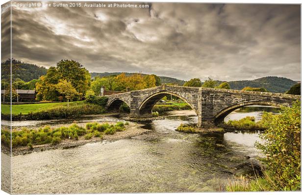  Llanrwst bridge Canvas Print by Lee Sutton