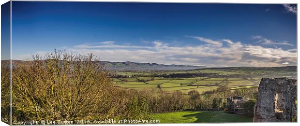 Clwydian View Canvas Print by Lee Sutton
