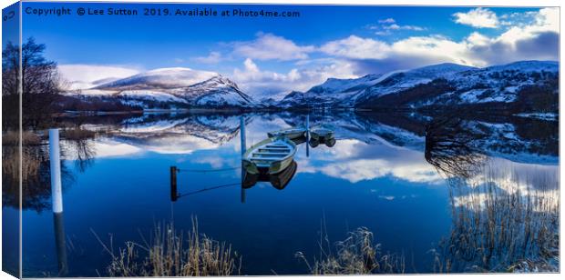 Winter at Llyn Nanntle Canvas Print by Lee Sutton