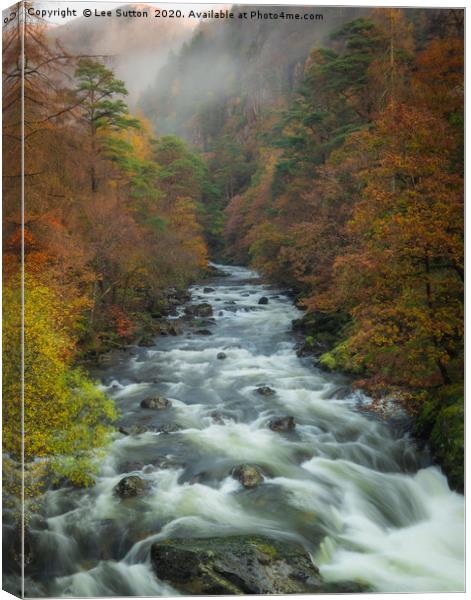 Aberglaslyn Pass Canvas Print by Lee Sutton