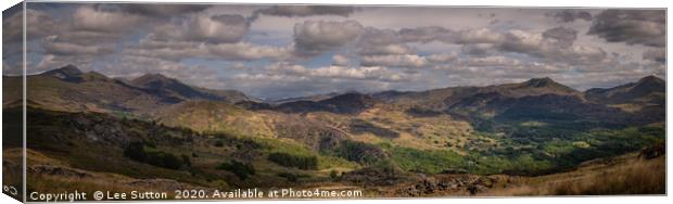 Snowdonia Panorama Canvas Print by Lee Sutton