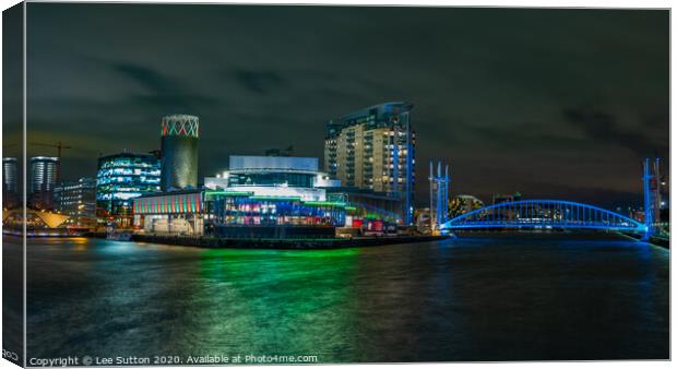 Salford Quays Theatre Canvas Print by Lee Sutton