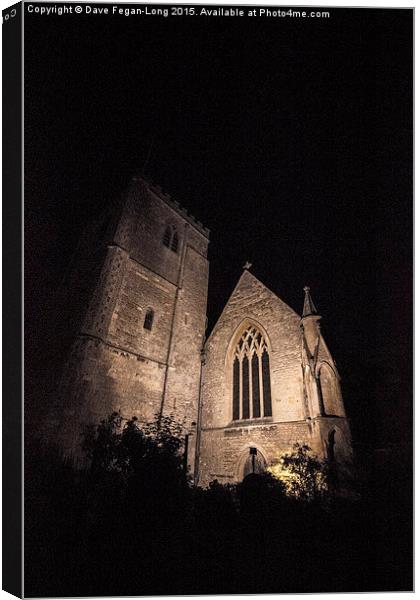  Dorchester Abbey at night Canvas Print by Dave Fegan-Long