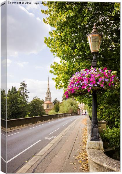  St Peter's Church From Wallingford Bridge Canvas Print by Dave Fegan-Long