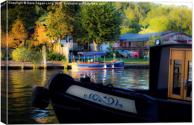 Summer In Henley-On-Thames Canvas Print by Dave Fegan-Long