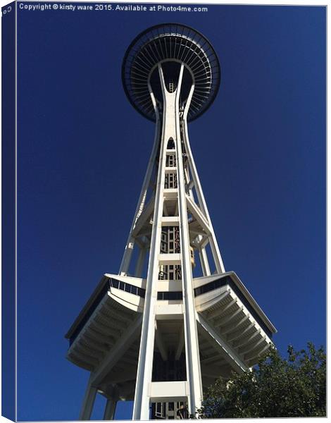  Seattle Space Needle Canvas Print by kirsty ware