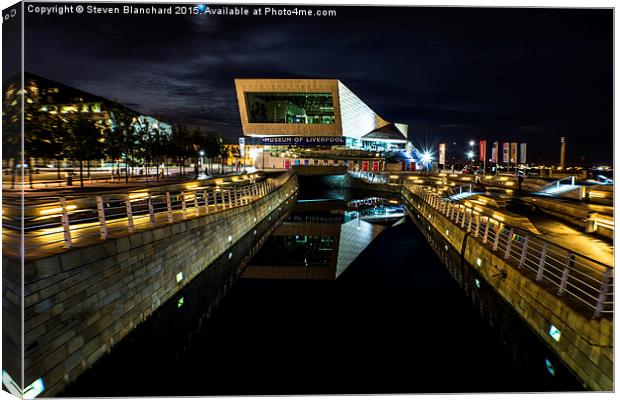  museum of Liverpool  Canvas Print by Steven Blanchard