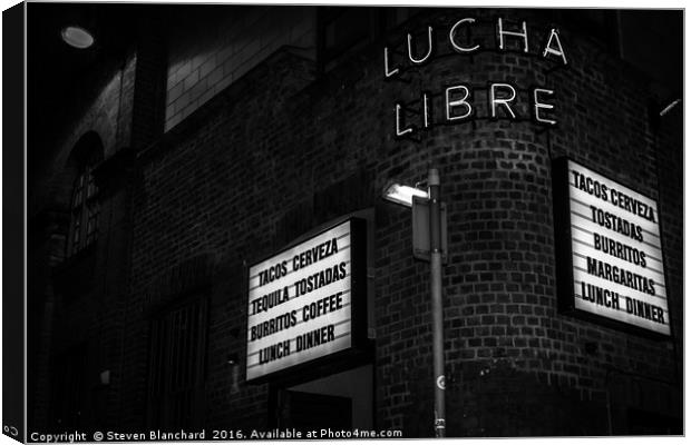 Lucha libre Canvas Print by Steven Blanchard