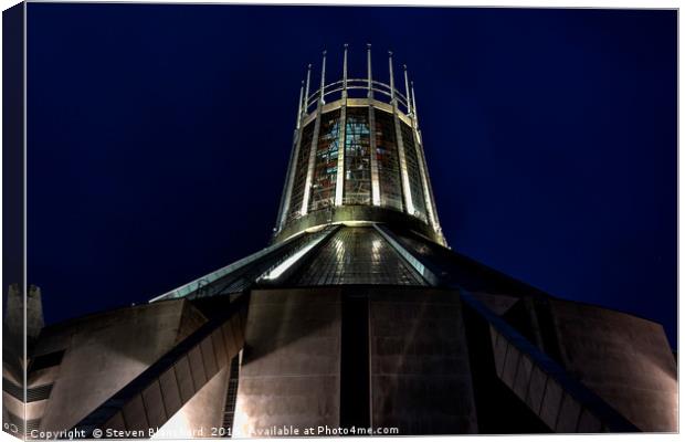 liverpool metropolitan cathedral Canvas Print by Steven Blanchard