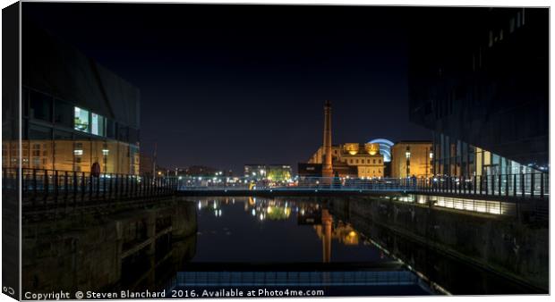 Canning dock liverpool Canvas Print by Steven Blanchard