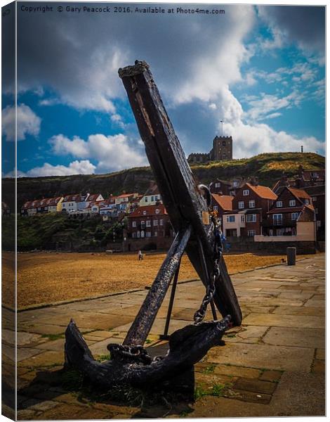 Anchor on the pier Canvas Print by Gary Peacock