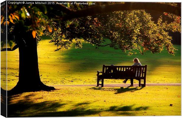 Lazy Day At Hampstead Heath Canvas Print by Jamie Mitchell