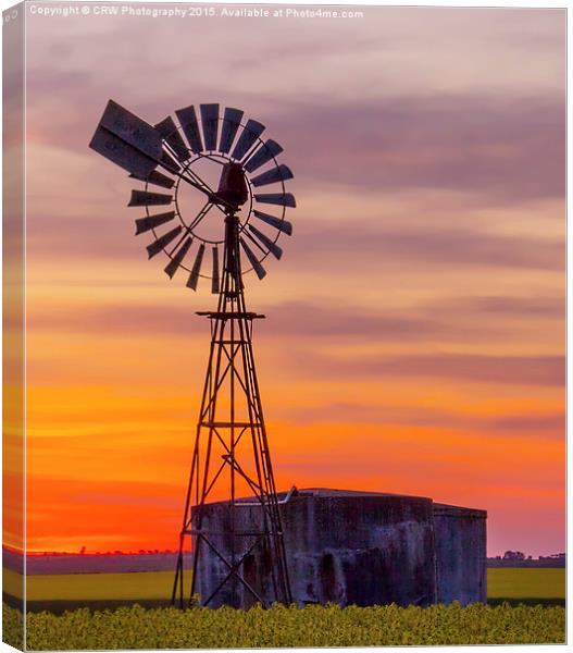  Pura Pura Windmill Canvas Print by CRW Photography