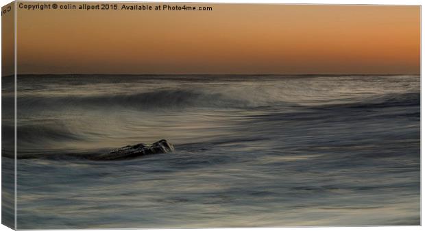  happisburgh sunrise Canvas Print by colin allport