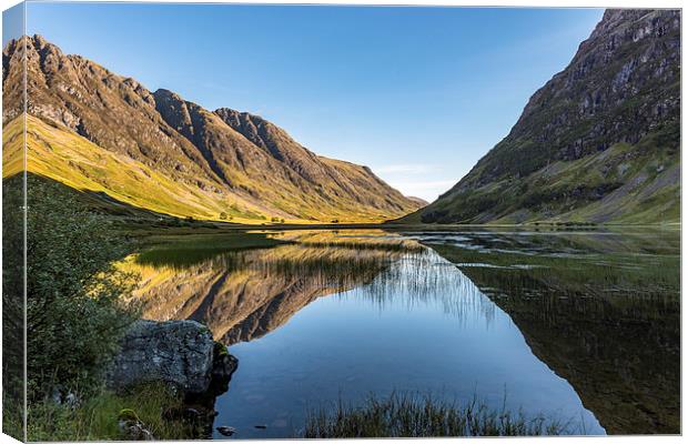  Loch Actriochtan Reflected Canvas Print by Nick Rowland