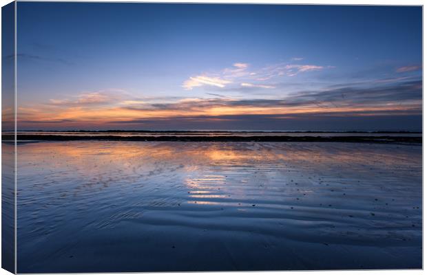 Sunrise And The Sea Canvas Print by Nick Rowland