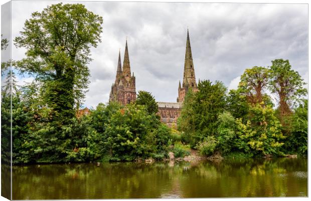 Lichfield Cathedral Canvas Print by Nick Rowland