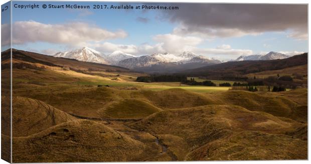 The Crainlarich Hills Canvas Print by Stuart McGeown