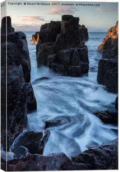 Coast Sunset, Isle of Skye Canvas Print by Stuart McGeown
