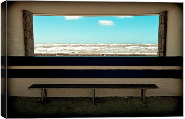 Bus stop with a view Canvas Print by S Fierros