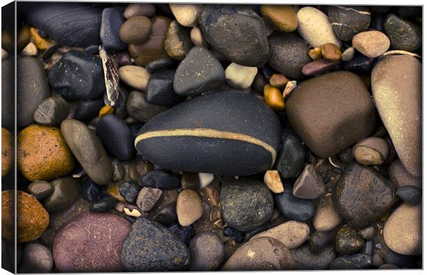 Beach pebbles Canvas Print by S Fierros