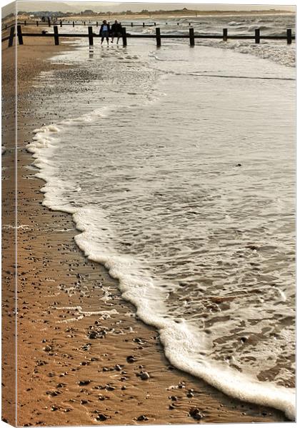Beach waves Canvas Print by S Fierros