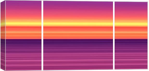 Sunset Triptych Canvas Print by Alice Gosling