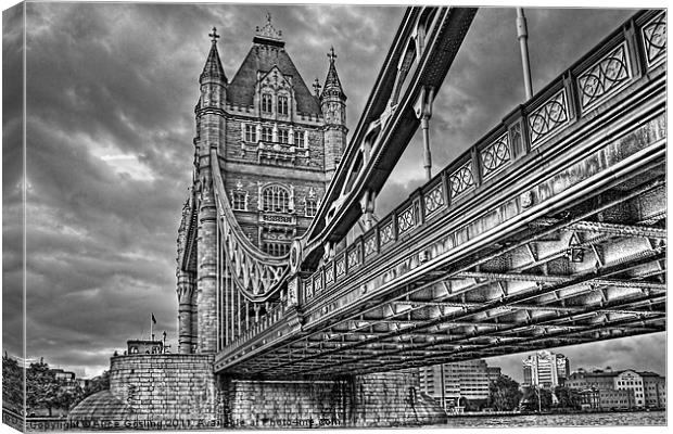 Tower Bridge - London Canvas Print by Alice Gosling
