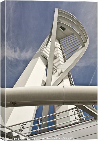 Spinnaker Tower, Portsmouth Canvas Print by Alice Gosling